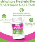 Florajen Kids Probiotic - Daily Gut & Immune Support For Children 6 Months & Up - Constipation Bloating & Digestive Relief - Refrigerated For Freshness & Potency - 60 Capsules