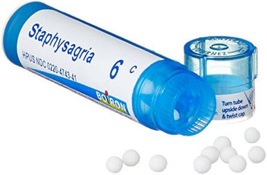 Boiron Staphysagria 6C (Pack Of 5) Homeopathic Medicine For Surgical Wounds
