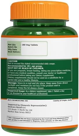 Pure Nutrition Magnesium Citrate 350Mg Elemental Per Serving 180 Veg Tablets Supports Bone Health and Overall Wellness Non Gmo