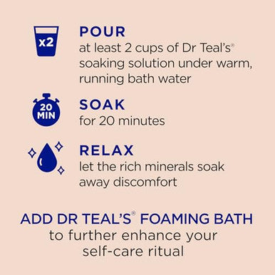 Dr Teal'S Epsom Salt Magnesium SoakSoothe & Comfort With Oat Milk & Argan Oil3 Lbs