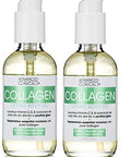 Advanced Clinicals Collagen Lifting Body Oil with Vitamin C, Vitamin E fo neck, decollete, upper arms, thighs. 4oz. (Two - 4oz)