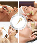 Healeved Ear Massage Acupoint Detecting Pen With Flexible Spring Roller Copper Probe For Precise Therapy And Facial Acupoint Stimulation 4.92X1.37X0.59In