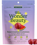 Plant People WonderBeauty Hair Skin and Nails Rejuvenation Gummies with Tremella Mushroom Marine Collagen Peptides Keratin and Biotin Watermelon Flavor 60 Gummies