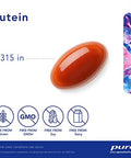 Pure Encapsulations Lutein 20 mg 120 gels