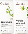 Gya Labs Cardamom & Vanilla Essential Oil Set - Aromatherapy Grade Essential Oils Set - 2X0.34 Fl Oz - Gya Labs