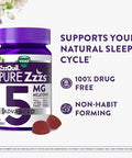 Vicks Zzzquil Pure Zzzs Melatonin Gummies Melatonin 5Mg Sleep Aid With Chamomile & Lavender Melatonin Sleep Gummies Sleep Aids For Adults Berry Flavored 60 Sleep Gummies