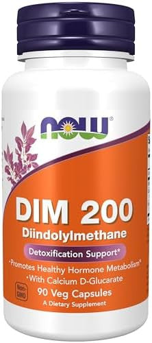 Now Foods Supplements Dim 200 (Diindolylmethane) With Calcium Dglucarate 90 Veg Capsules