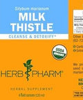 Herb Pharm Milk Thistle Seed Liquid Extract For Liver Function Support - 1 Ounce