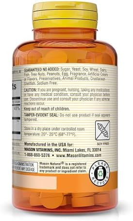 Mason Natural Eazzzy Sleep With Magnesium & Chamomile Natural Sleep Aid 60 Tablets (Pack Of 3)