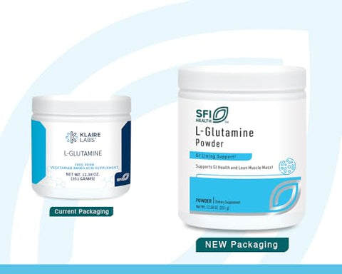 Klaire Labs Sfi Health L Glutamine Powder - 5000Mg Free-Form & Hypoallergenic Amino Acid - Supports Muscle Recovery Immune Support And Gi Health - Non Dairy & Gluten Free (351 G / 60 Servings)