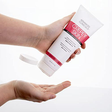 Advanced Clinicals Crepey Skin Care Treatment Body Lotion Crepe Skin Wrinkle Eraser Moisturizer Collagen Cream Vitamin E Cream Arnica Bruise Cream W/Horse Chestnut Fragrance 8 Fl Oz