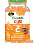 Lifeable Kids Vitamin C Gummies 250mg Great Tasting VIT C Vegan GMOFree Vitamin C Chewable for Immune Support 90 Gummies