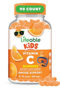 Lifeable Kids Vitamin C Gummies 250mg Great Tasting VIT C Vegan GMOFree Vitamin C Chewable for Immune Support 90 Gummies