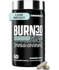 Nutrex Research Burn30 Glp-1 Supplement - Super Berberine Weight Management Support Glp1 Naturally Advanced Appetite Control & Metabolism Support With Clinically Studied Ingredients Stimulant Free