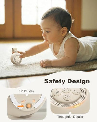Afuosy White Noise Sound Machine With Voice Recording 16 Soothing Sounds Portable Noise Machine Night Light Timer Rechargeable White Noise Machine For Sleeping Nursery Home Office Travel