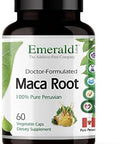Emerald Labs Peruvian Maca Root - Organic Maca Root Supplement - Supports Hormonal Balance & Natural Energy - Vegan & Gluten- - 60 Vegetable Capsules (30-Day Supply)
