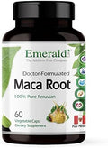 Emerald Labs Peruvian Maca Root - Organic Maca Root Supplement - Supports Hormonal Balance & Natural Energy - Vegan & Gluten- - 60 Vegetable Capsules (30-Day Supply)