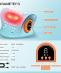 Gysien Neck Massager Neck And Shoulder Relaxer With Heat 3 Modes Portable Pillows For Pain Relief And Muscle Relax 26 Angle Cervical Traction Device For Back Shoulder