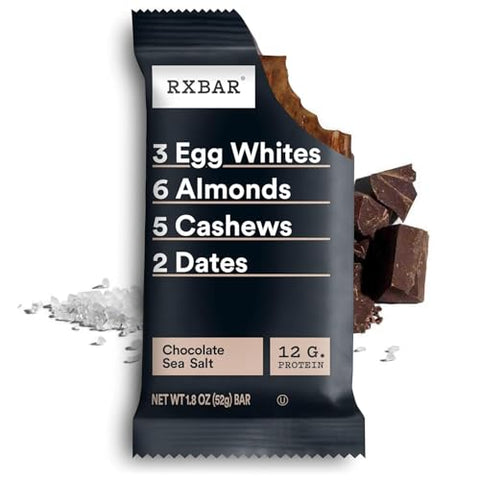 RXBAR Real Food Protein Bar, Assorted Variety Pack, Gluten-Free, 1.83 oz Bars, 24 Count