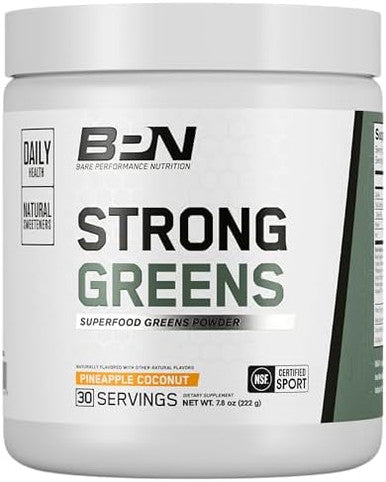 Bare Performance Nutrition Bpn Strong Greens (Pineapple Coconut) & Reds (Strawberry) Superfood Bundle