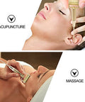 Healeved Ear Massage Acupoint Detecting Pen With Flexible Spring Roller Copper Probe For Precise Therapy And Facial Acupoint Stimulation 4.92X1.37X0.59In