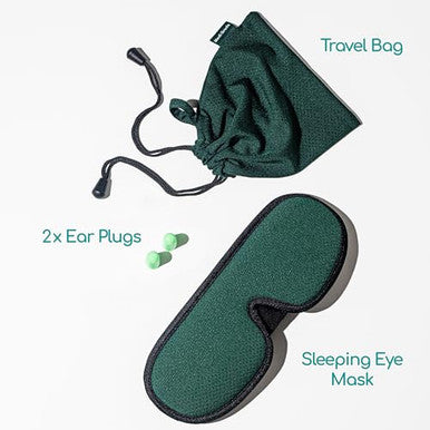Medi Grade Cotton Sleep Mask With 3D Eye Memory Foam - Travel Sleeping Mask For Women And Men With 2 Ear Plugs And Storage Bag - Blackout Light Blocking