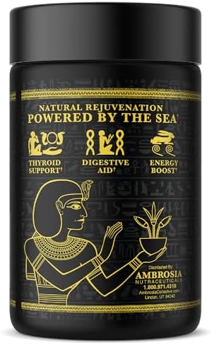 Ambrosia Irish Sea Moss Capsules High Dose 500 mg/Serving Made with Organic Sea Moss Veggie Capsules