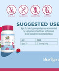 Maryruth Organics Multivitamin (Strawberry) And Magnesium Calm Gummies (Hibiscus) For Kids Clean Label Project Verifieda' Vitamins For Overall Wellness And Sleep Vegan NonGmo Gluten