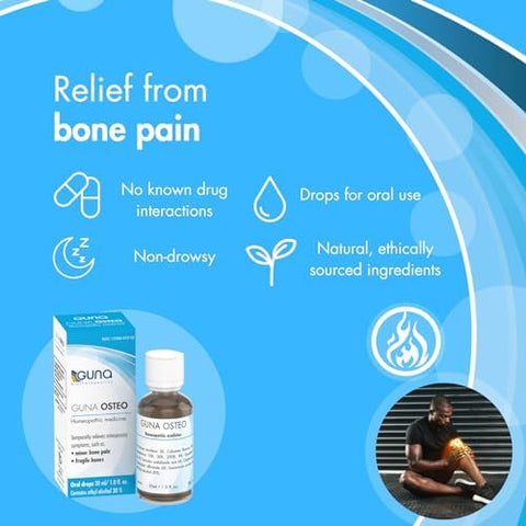 Guna Osteo Homeopathic Support for Bone Health and Strength 1 Ounce