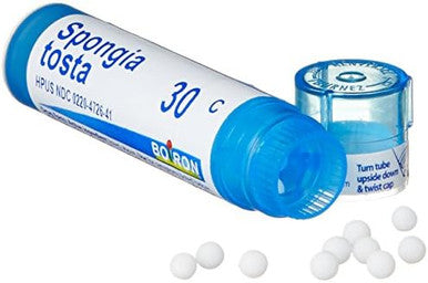 Boiron Spongia Tosta 30C (Pack Of 5) Homeopathic Medicine For Croupy Cough