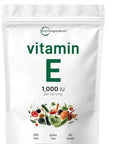 Micro Ingredients Vitamin E 1000 Iu (450 Mg) Per Serving 240 Softgels Daily Vitamin E Supplement 4-Month Supply Non-Gmo Gluten Free