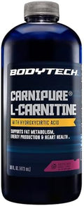 BODYTECH Carnipure LCarnitine 1100 MG Raspberry Supports Healthy Heart Fat Metabolism and Recovery (16 Fluid Ounce)