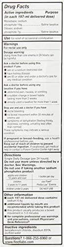 Fleet Extra Cleansing & Relief Enema 7.80 Oz (Pack Of 6)
