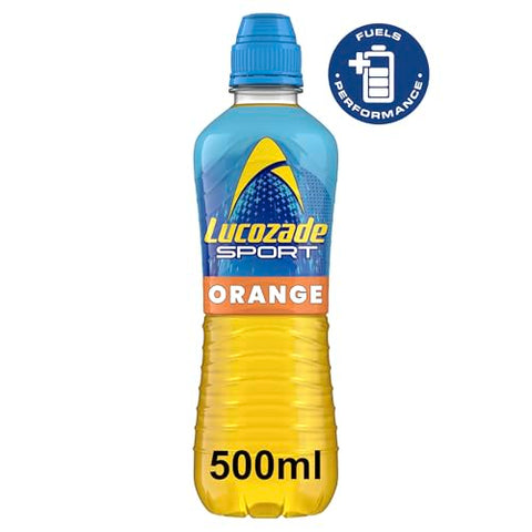 Lucozade Sport Body Fuel - Orange 12x500ml| Isotonic sports drink, with Electrolytes and Vitamin B3 | Still | Bursting with Flavour - Packaging May Vary