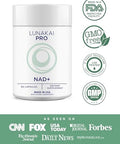 Lunakai Pro Usa Made Dual-Pathway Nad Formula With Nr & Resveratrol Natural Nad Supplement For Women & Men Healthy Aging & Cellular Health Support 60Ct