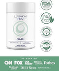 Lunakai Pro Usa Made Dual-Pathway Nad Formula With Nr & Resveratrol Natural Nad Supplement For Women & Men Healthy Aging & Cellular Health Support 60Ct