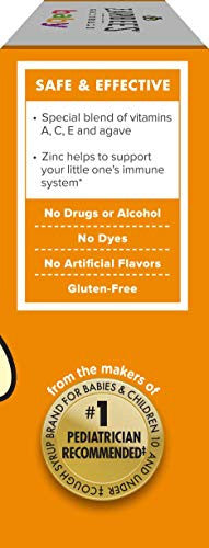 ZarBee's Naturals Baby Immune Support + Vitamins Natural Orange Flavor 2 oz