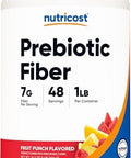 Nutricost Prebiotic Fiber Fruit Punch Flavored (1 Pound) Vegan Gluten Gmo