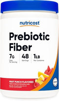 Nutricost Prebiotic Fiber Fruit Punch Flavored (1 Pound) Vegan Gluten Gmo