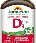 Jamieson Vitamin D3 1000 Iu 150 Sublingual Tablets