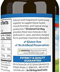 Carlson Chelated CalMag 2: 1 Calcium to Magnesium Ratio Bone Support Muscle Function and Energy Production 180 Tablets