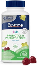 Biostime Kids Immune Support Gummies(Ages 4+) Includes Vitamins D&C + Zinc & Probiotics No Added Sugar Kids Immune Defense Fruity Bites From Top 9 Allergens 60 Count