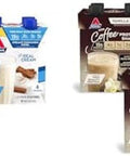 Atkins Creamy Cinnamon Swirl Protein Shake 15G Protein 12 Count & Atkins Iced Coffee Vanilla Latte Protein Shake 15G Protein