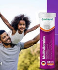 Nutrazul Multivitamin Effervescent Tablets 60 Tablets Immune Support With 9 Essential Vitamins Perfect For Daily Wellness For Adults & Kids Orange Flavor
