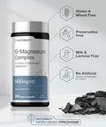 Horbaach Magnesium Complex 1490 mg 240 Capsules 10 Forms of Elemental Magnesium Vegan NonGMO Gluten Free