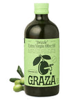 Graza Drizzle Extra Virgin Olive Oil, Finishing Oil - High Polyphenol Early Harvest EVOO Finishing Oil in a Glass Bottle - Single Origin Olive Oils from Spain - 16.9 Fl Oz (500ml)