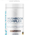 Revive Md Mushroom Powder Chocolate - Mushroom Supplement Supports Focus Cognitive Immune & Brain Health With A Blend Of Lion'S Mane Reishi Chaga Shiitake & Maitake - Gluten- - 30 Servings