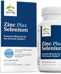 Terry Naturally Zinc Plus Selenium Immune & Respiratory Health Supplement Mineral Supplement With Zinc Bisglycinate Chelate Formula With Selenium For Cellular Health Support 60 Capsules
