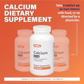 Rugby 600 mg Calcium Tablets Made with 10 mcg (400 IU) of Vitamin D3 Dietary Supplement 150 Tablets
