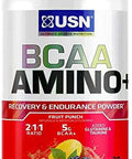 USN Supplements BCAA Amino + Supplement, Fruit Punch, 11.60 OZ